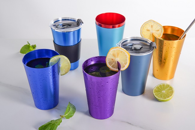 Disposable party beverage juice cups custom colored plastic beer
