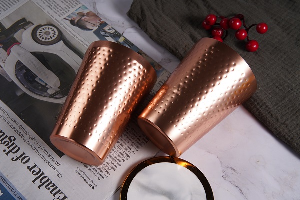  Aluminum Hammered Tumblers Hammered Copper Glass Stainless  Steel Unbreakable Hot Cold Drinking Cup Beer Tumbler, Mirror Finish Tumbler  Stackable Metal Cup Moscow Mule Tumbler : Home & Kitchen